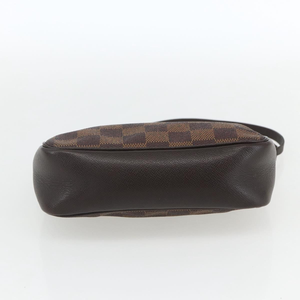 LOUIS VUITTON Damier Ebene Trousse Makeup Pouch N51982 LV Auth 162828A
