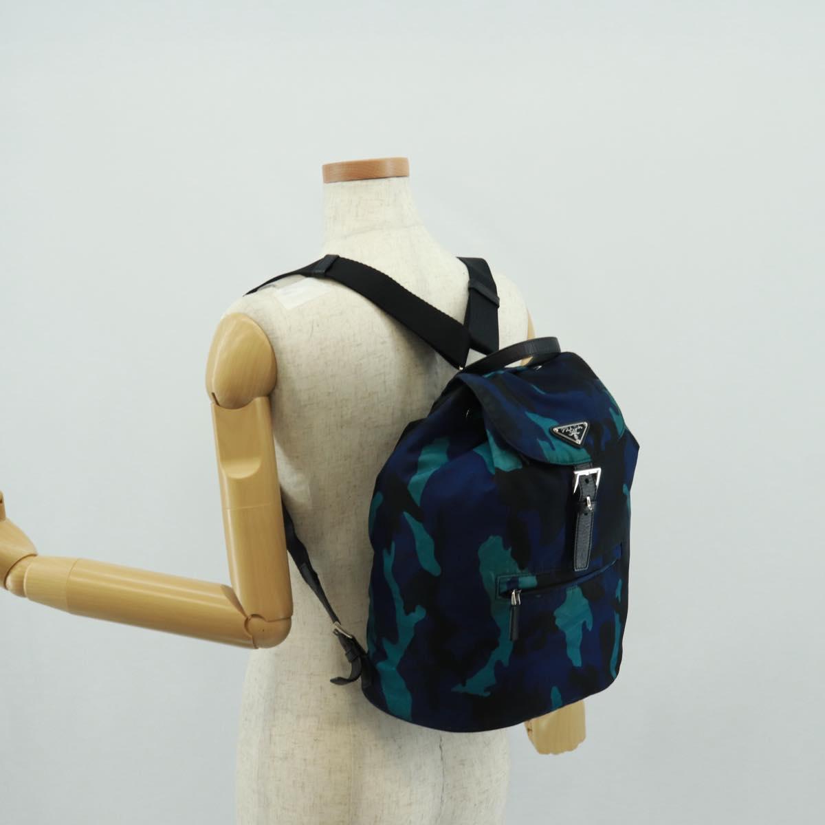PRADA Backpack Nylon Multicolor Auth 162844V