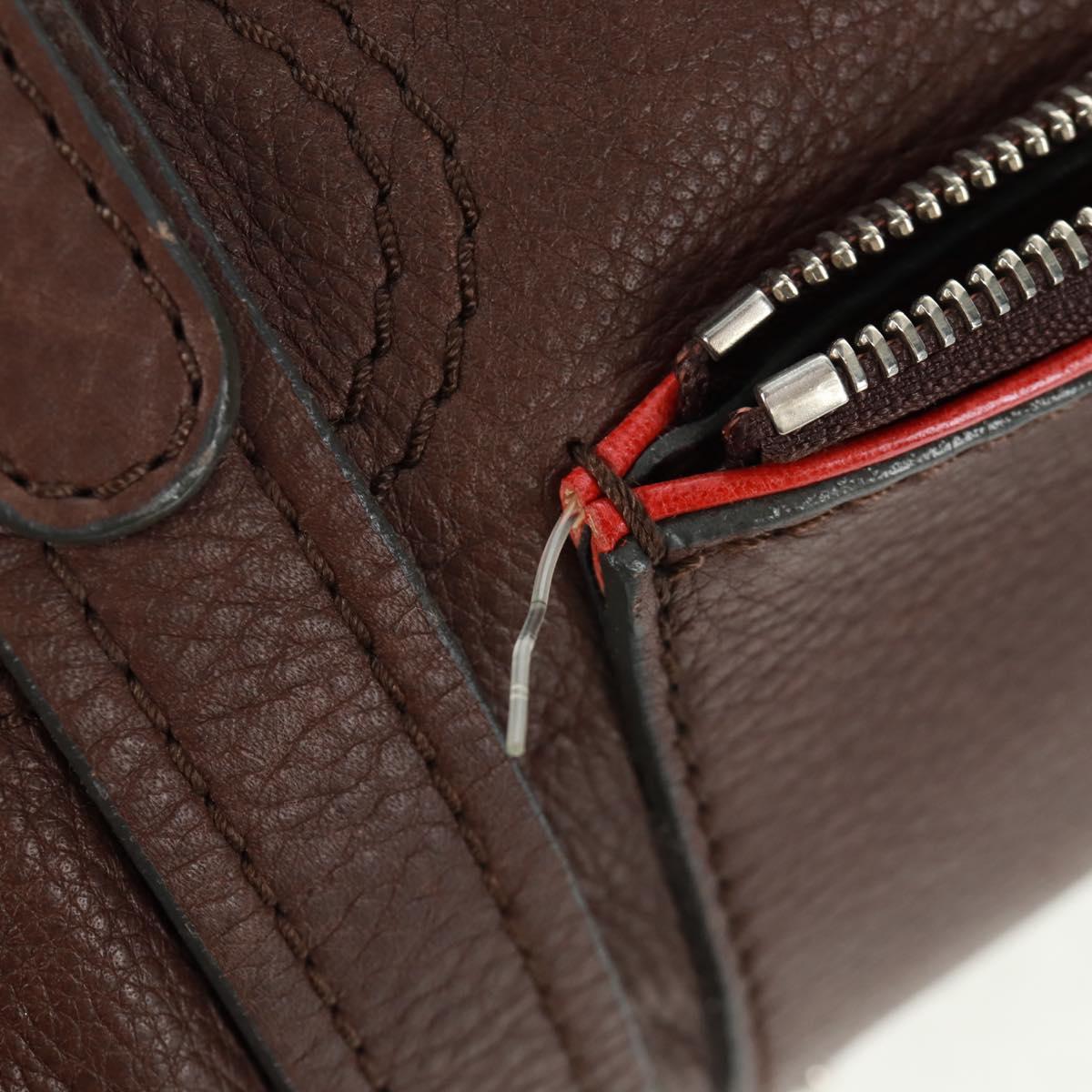 Chloe Mr Paddington Hand Bag Leather Brown Silver Auth 162866V
