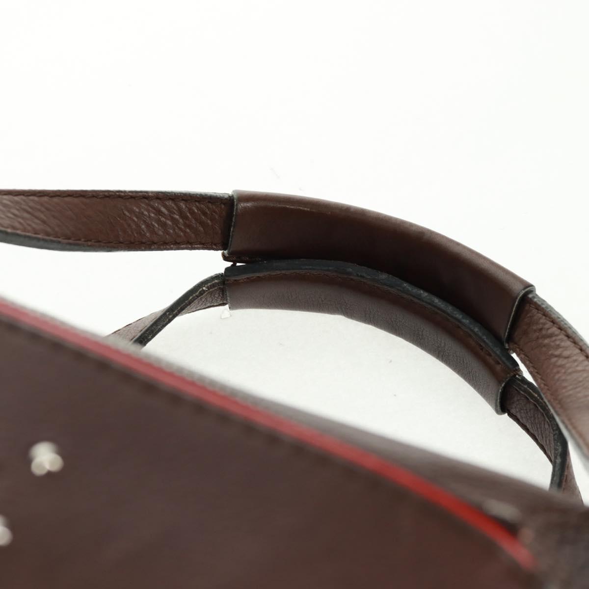 Chloe Mr Paddington Hand Bag Leather Brown Silver Auth 162866V