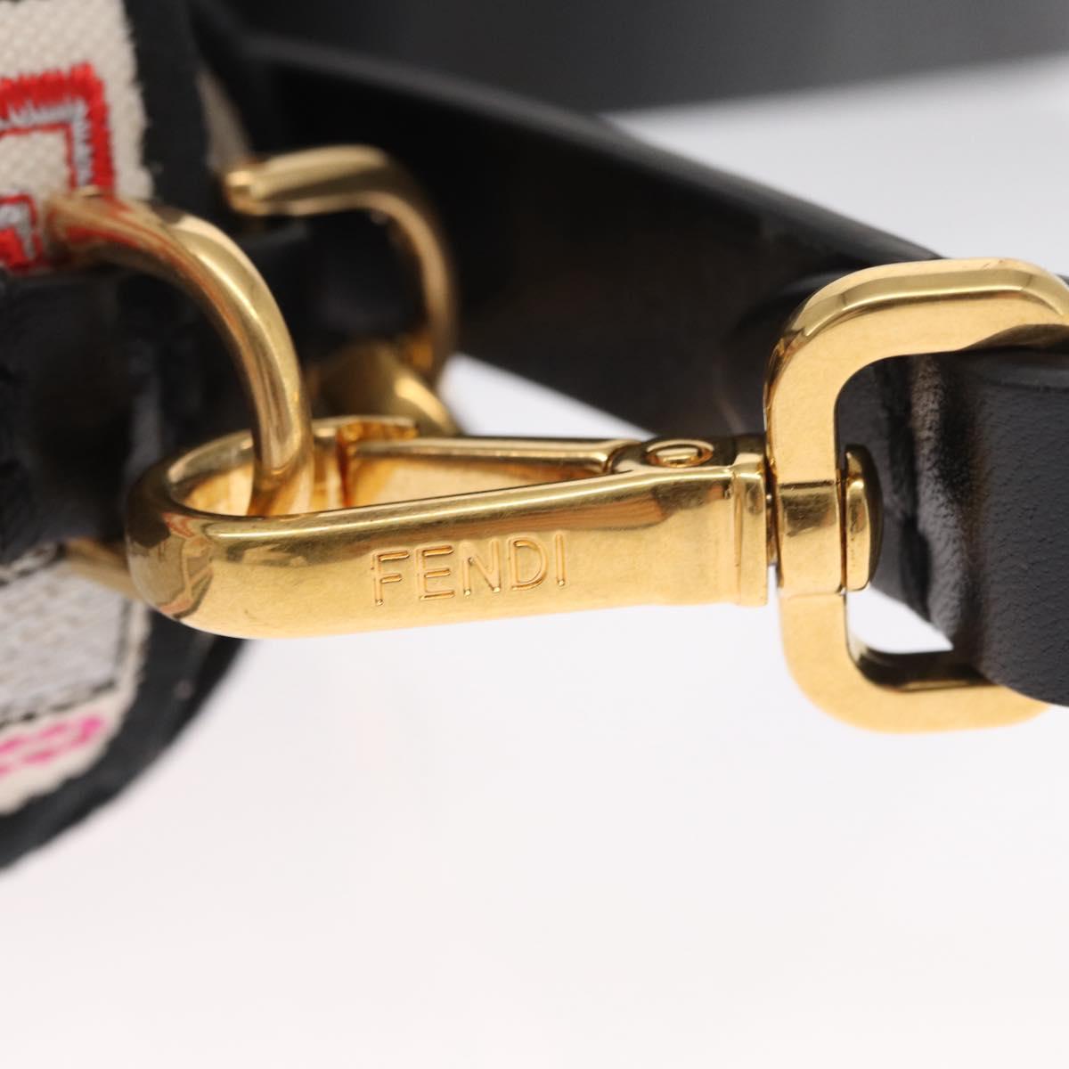 FENDI Zucca Canvas Mamma Baguette Shoulder Bag Multicolor Gold Auth 162870SM