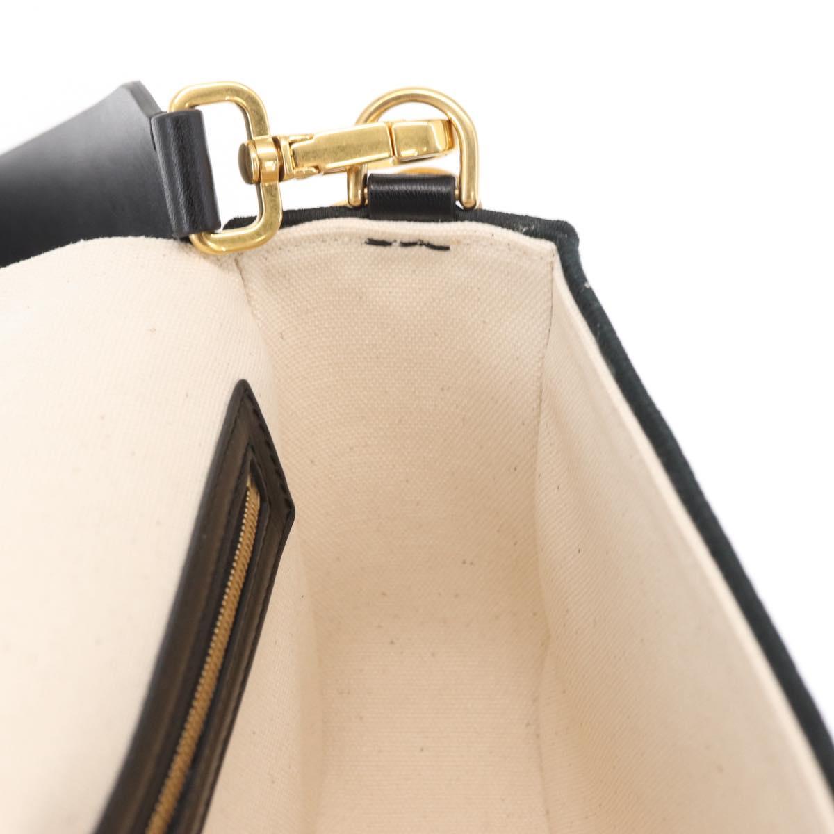 FENDI Zucca Canvas Mamma Baguette Shoulder Bag Multicolor Gold Auth 162870SM