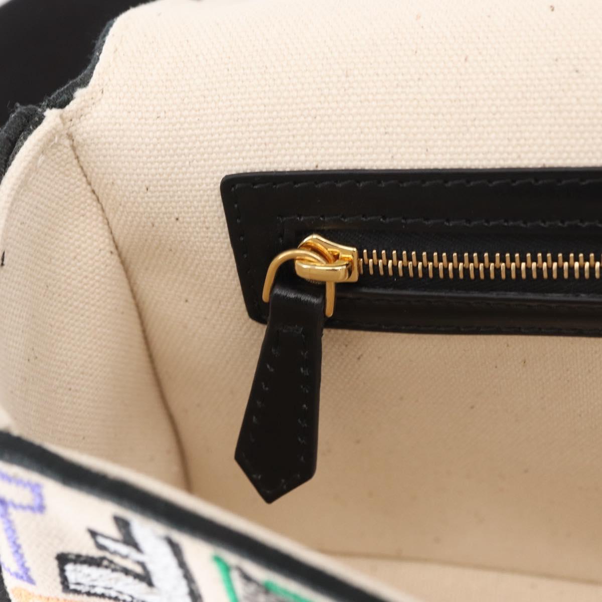 FENDI Zucca Canvas Mamma Baguette Shoulder Bag Multicolor Gold Auth 162870SM