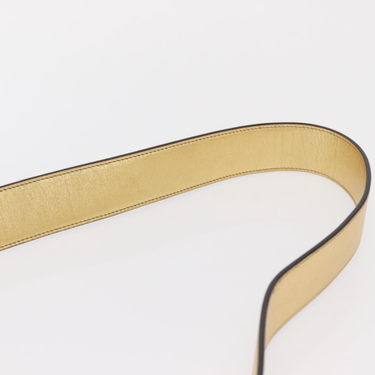 FENDI Zucca Canvas Mamma Baguette Shoulder Bag Gold Auth 162871SM