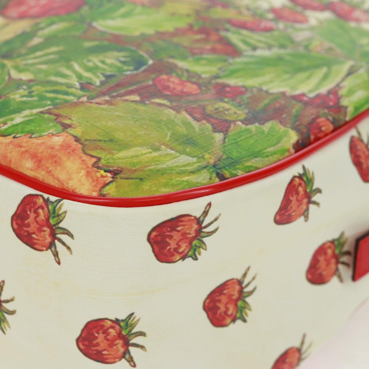 GUCCI Children's Strawberry Fairy Backpack PVC Red Silver 433578 Auth 162873SAM