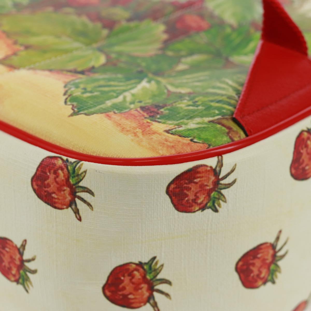 GUCCI Children's Strawberry Fairy Backpack PVC Red Silver 433578 Auth 162873SAM