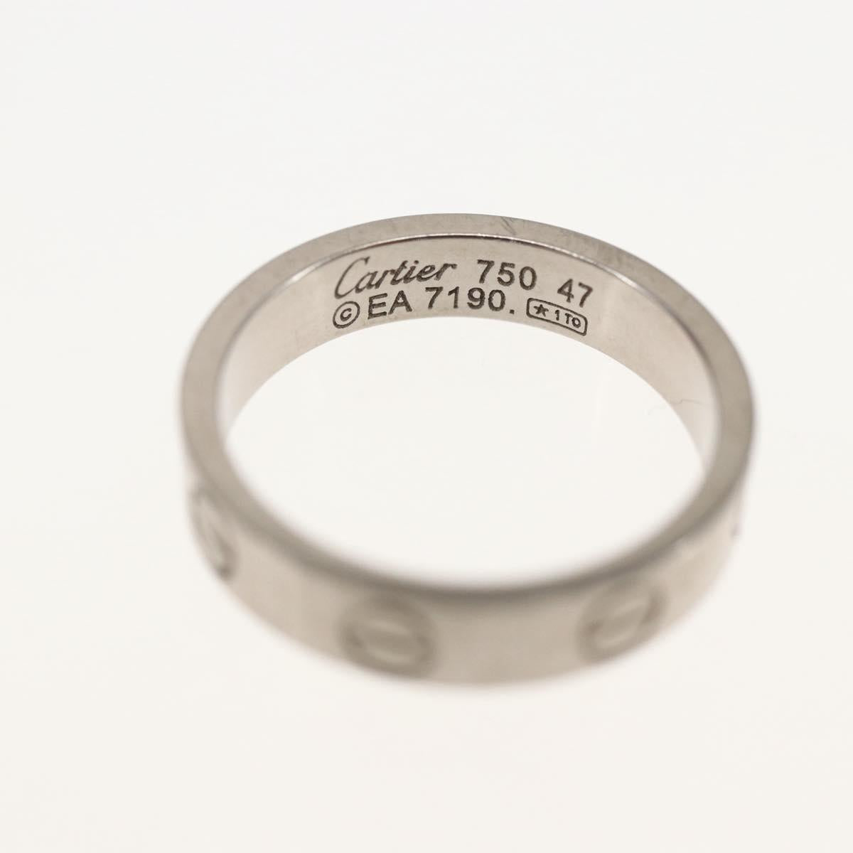 CARTIER Mini Love Ring 18K Gold(750) Silver Auth 162882SM