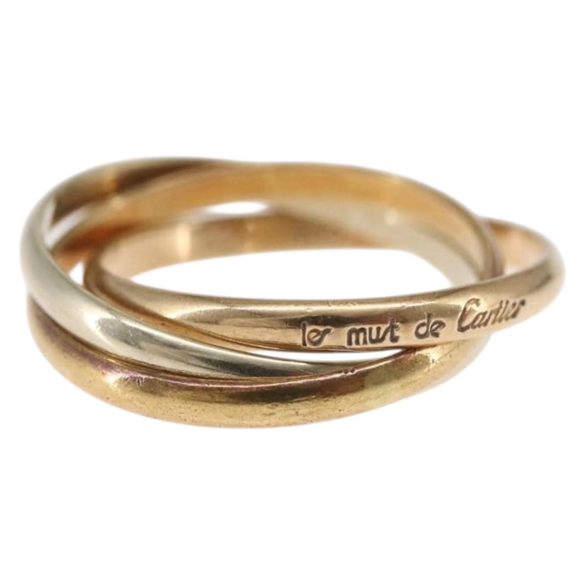 CARTIER Ring Trinity Ring 18K Gold(750) Gold Auth 162884SM