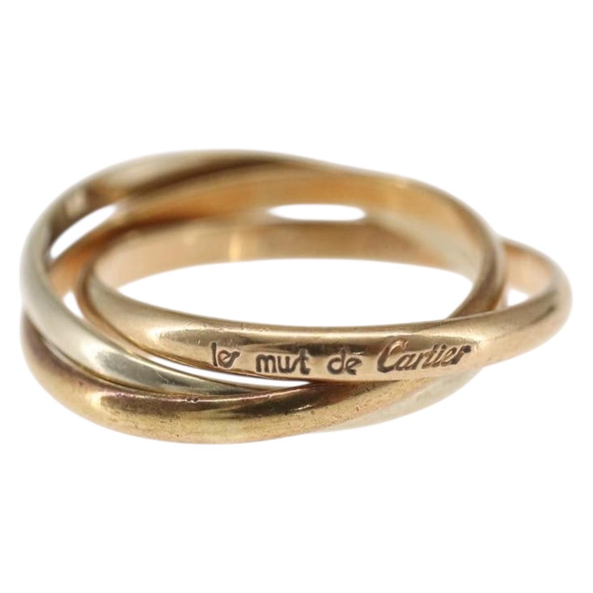CARTIER Ring Trinity Ring 18K Gold(750) Gold Auth 162884SM