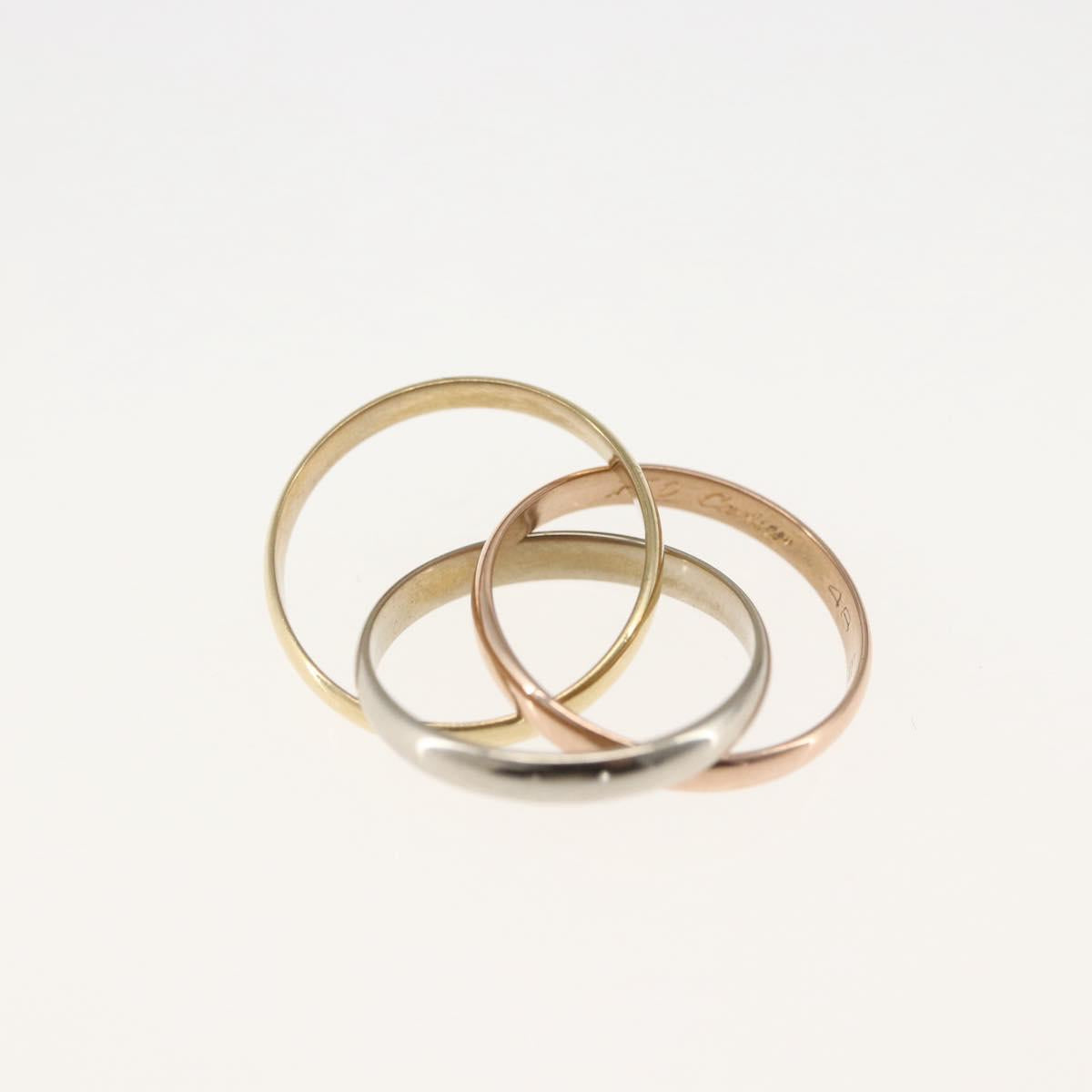 CARTIER RingTrinity Ring 18K Gold(750) Gold Auth 162885SM