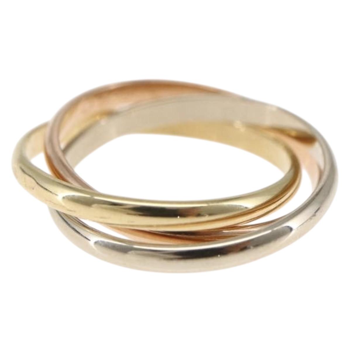 CARTIER Ring Trinity Ring 18K Gold(750) Gold Auth 162886SM