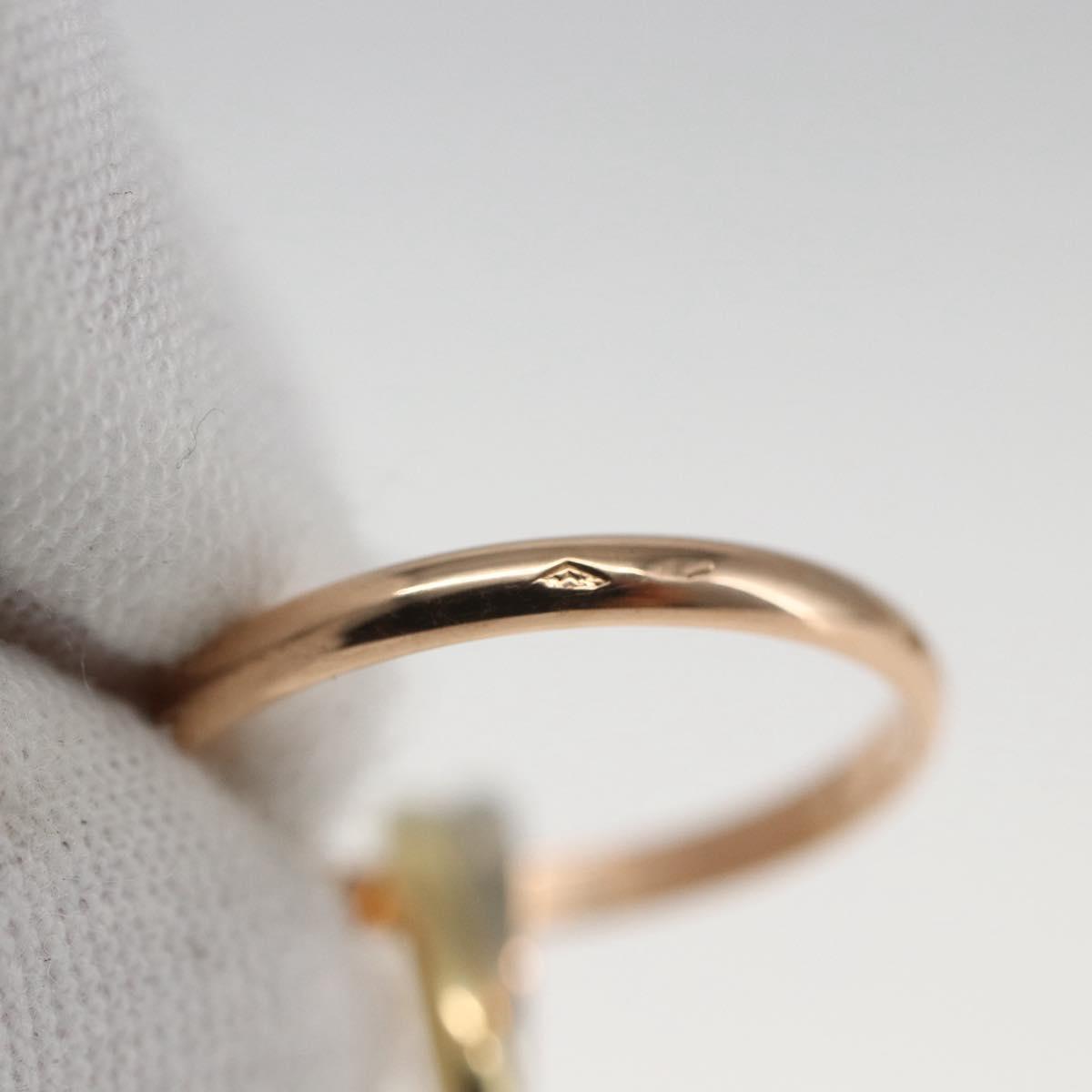 CARTIER Ring Trinity Ring 18K Gold(750) Gold Auth 162886SM