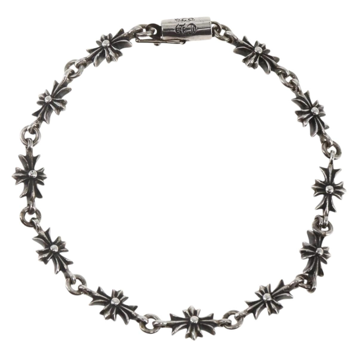 Chrome Hearts Tiny CH Bracelet Ag925 Silver Auth 162891SM