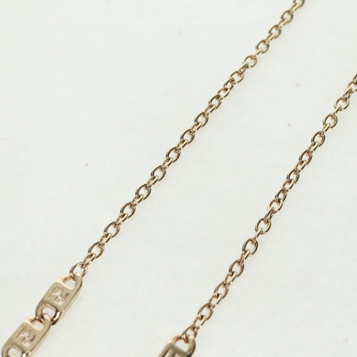 FENDI Necklace metal Gold Auth 162892V