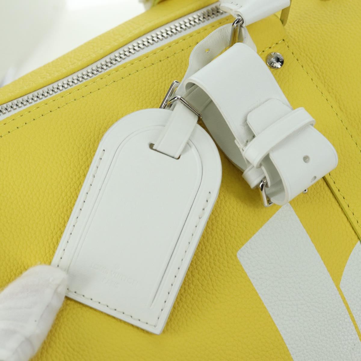 LOUIS VUITTON Everyday Keepall Bandouliere 50 Bag Yellow M58748 LV Auth 162906SM