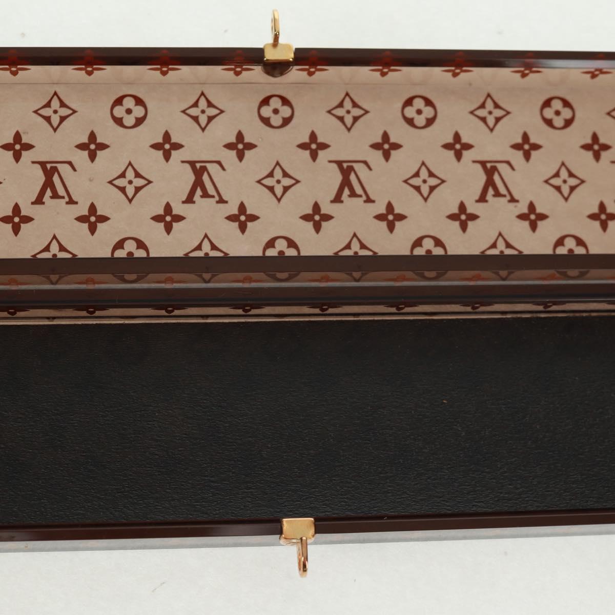 LOUIS VUITTON Monogram Chop Stick chopsticks Wood Brown LV Auth 162910M