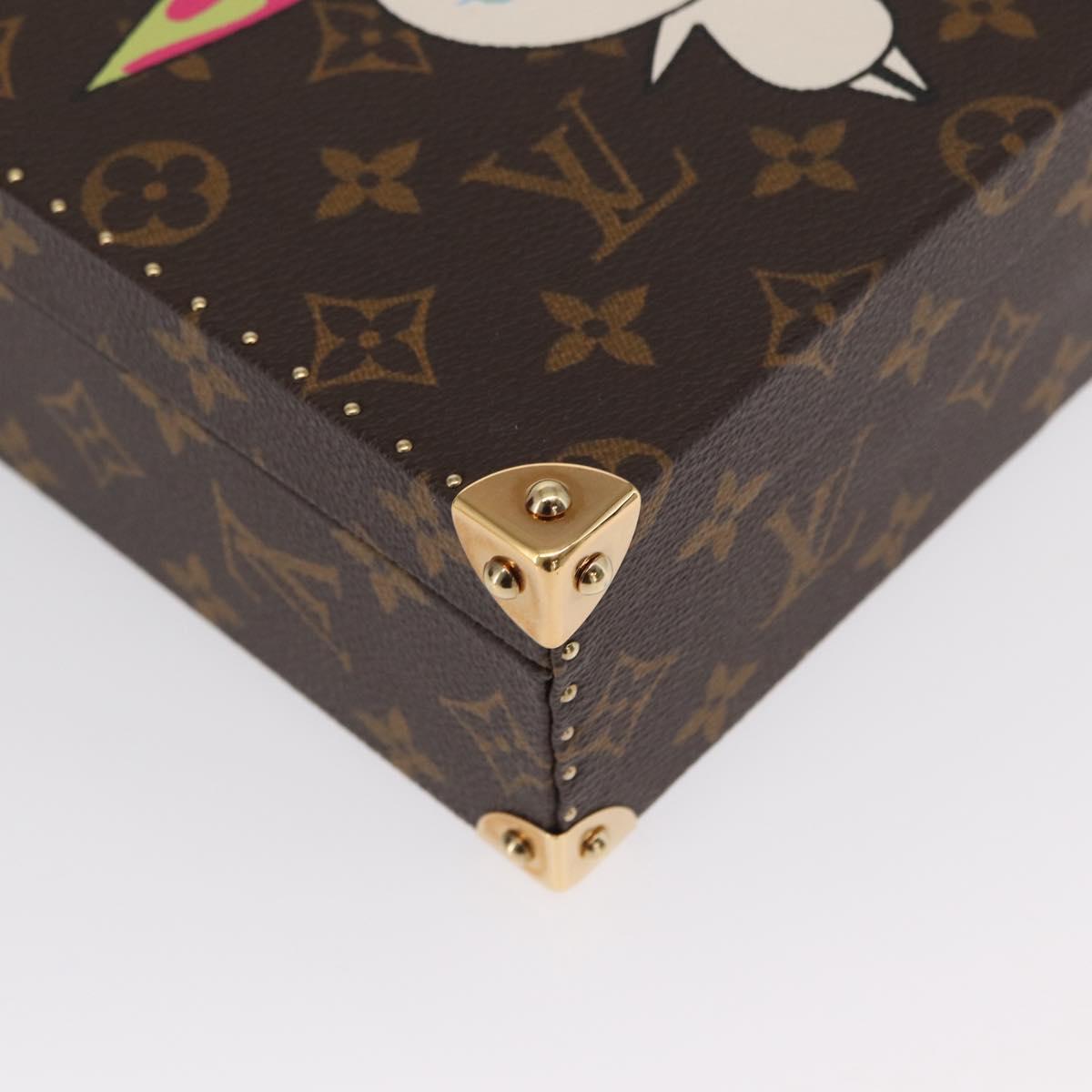 LOUIS VUITTON Takashi Murakami Flower Hatman Jewelry Box M92475 LV Auth 162912SM