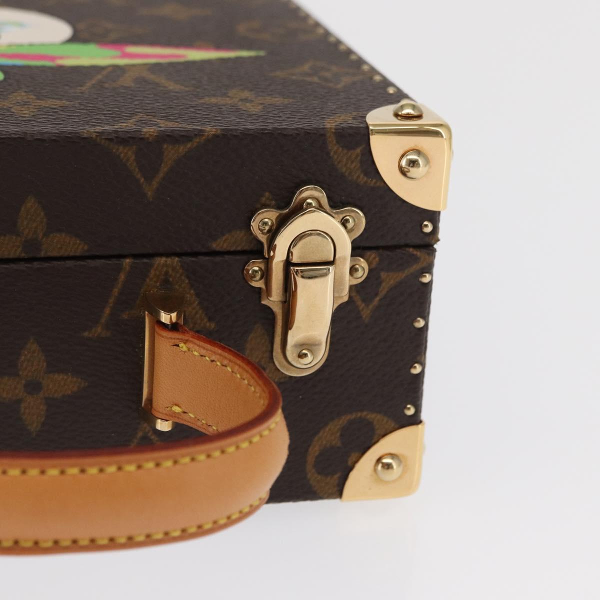 LOUIS VUITTON Takashi Murakami Flower Hatman Jewelry Box M92475 LV Auth 162912SM