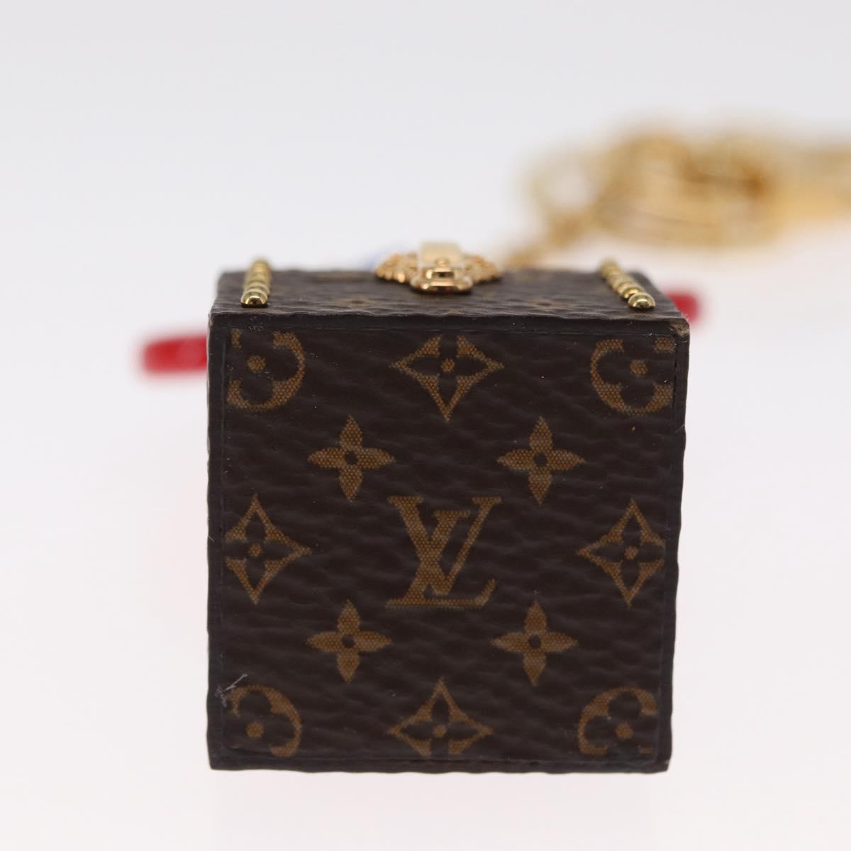 LOUIS VUITTON Monogram Vivienne Porte Cles Charm Red M67394 LV Auth 162914SAM