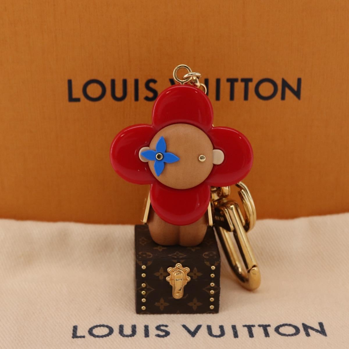 LOUIS VUITTON Monogram Vivienne Porte Cles Charm Red M67394 LV Auth 162914SAM