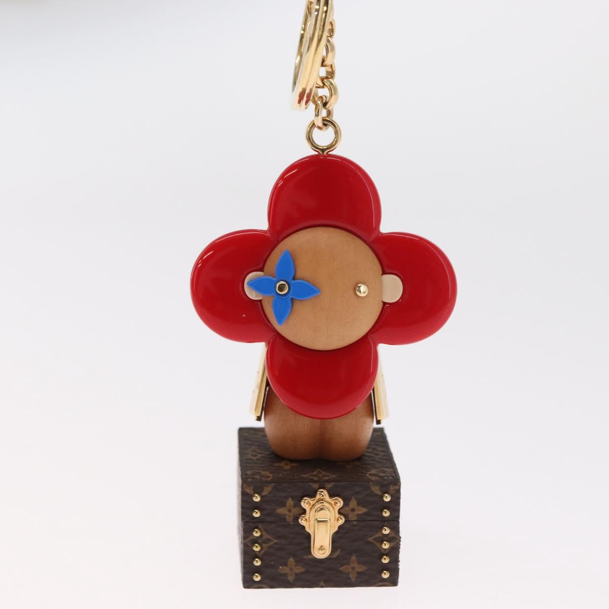 LOUIS VUITTON Monogram Vivienne Porte Cles Charm Red M67394 LV Auth 162914SAM