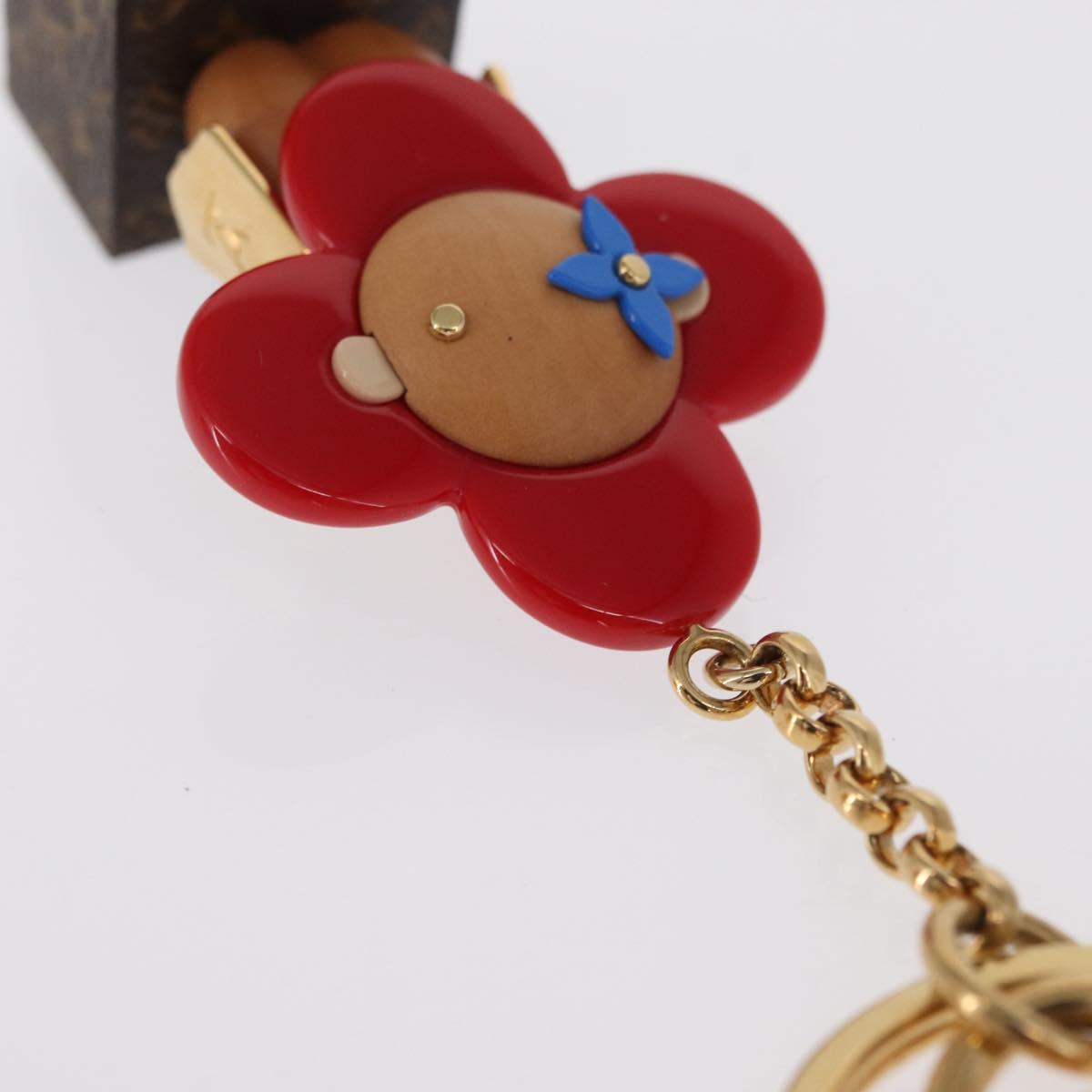 LOUIS VUITTON Monogram Vivienne Porte Cles Charm Red M67394 LV Auth 162914SAM