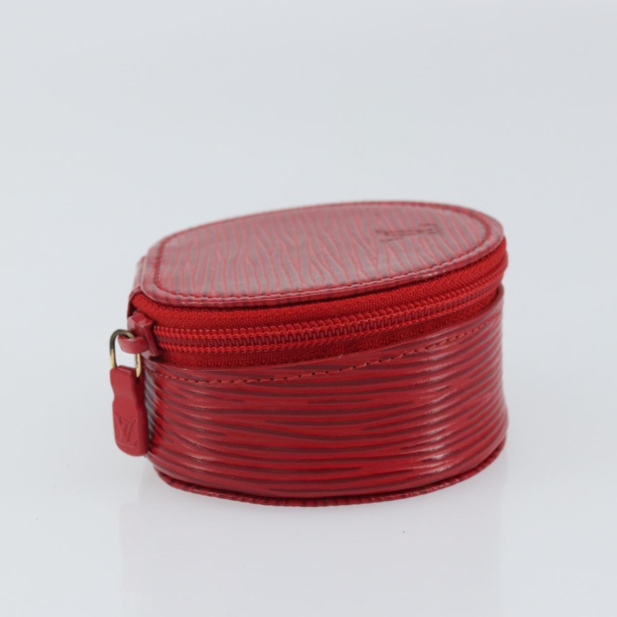 LOUIS VUITTON Epi Ecrin Bijou 8 Jewelry Box Red M48227 LV Auth 162918