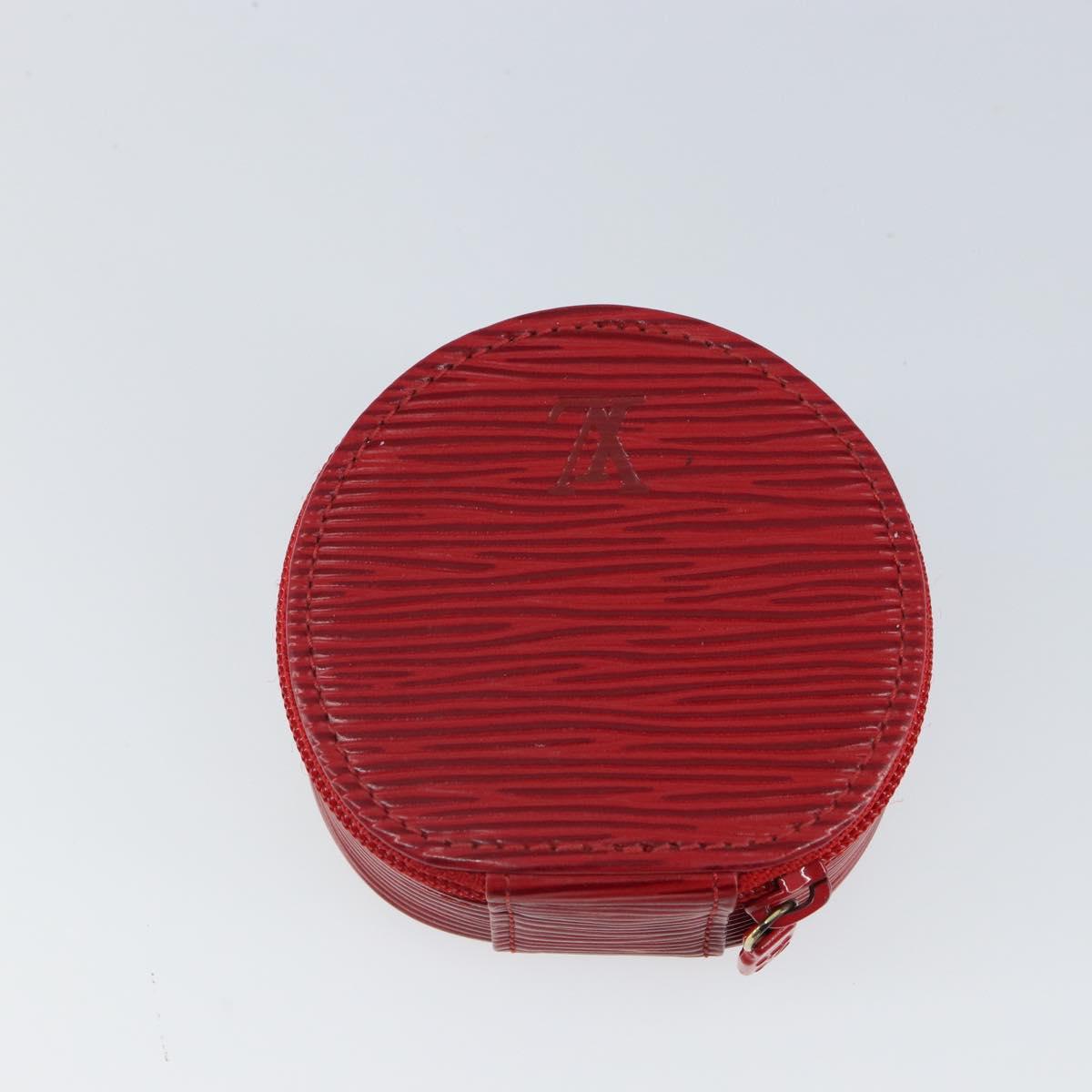 LOUIS VUITTON Epi Ecrin Bijou 8 Jewelry Box Red M48227 LV Auth 162918