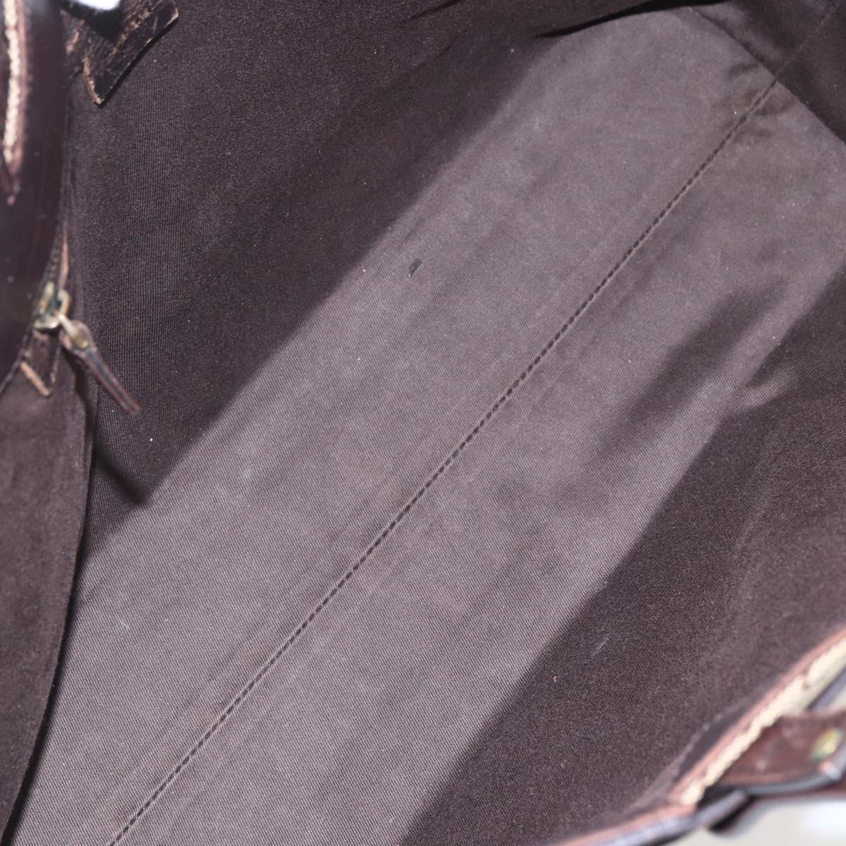 GUCCI GG Canvas Tote Bag Beige Gold 106251 Auth 162943