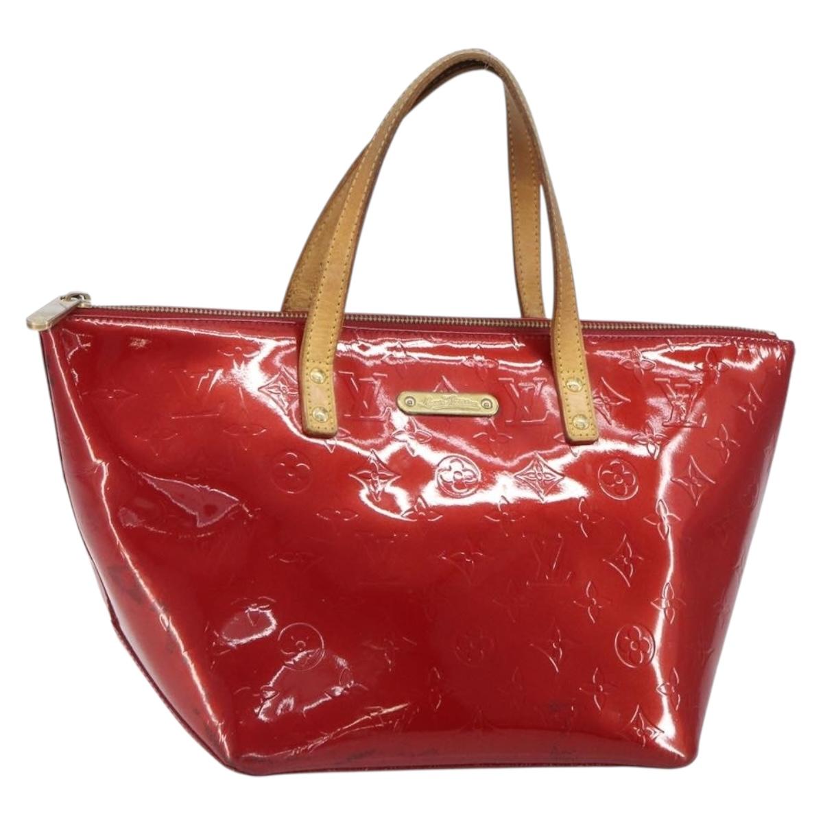 LOUIS VUITTON Monogram Vernis Bellevue PM Bag Pomme D'amour M93583 Auth 162944