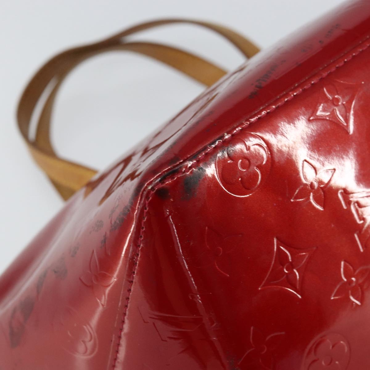 LOUIS VUITTON Monogram Vernis Bellevue PM Bag Pomme D'amour M93583 Auth 162944