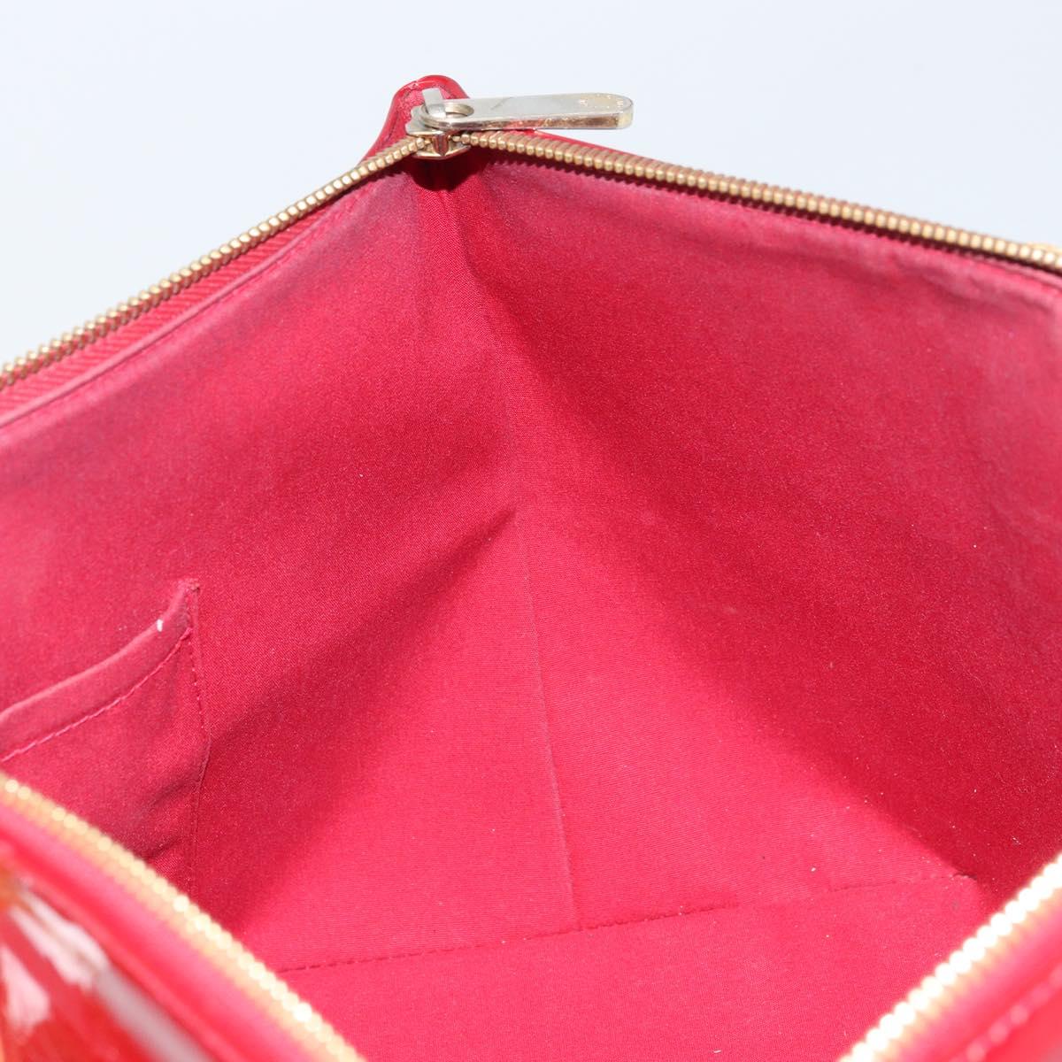 LOUIS VUITTON Monogram Vernis Bellevue PM Bag Pomme D'amour M93583 Auth 162944