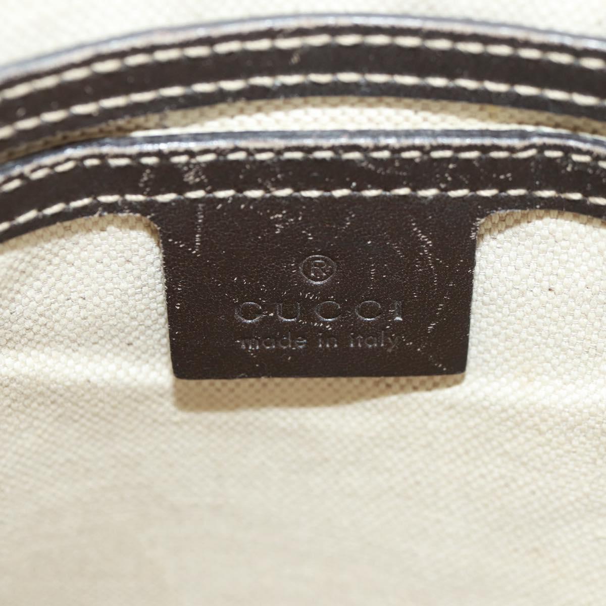 GUCCI GG Supreme Shoulder Bag PVC Beige Gold 223666 Auth 162948