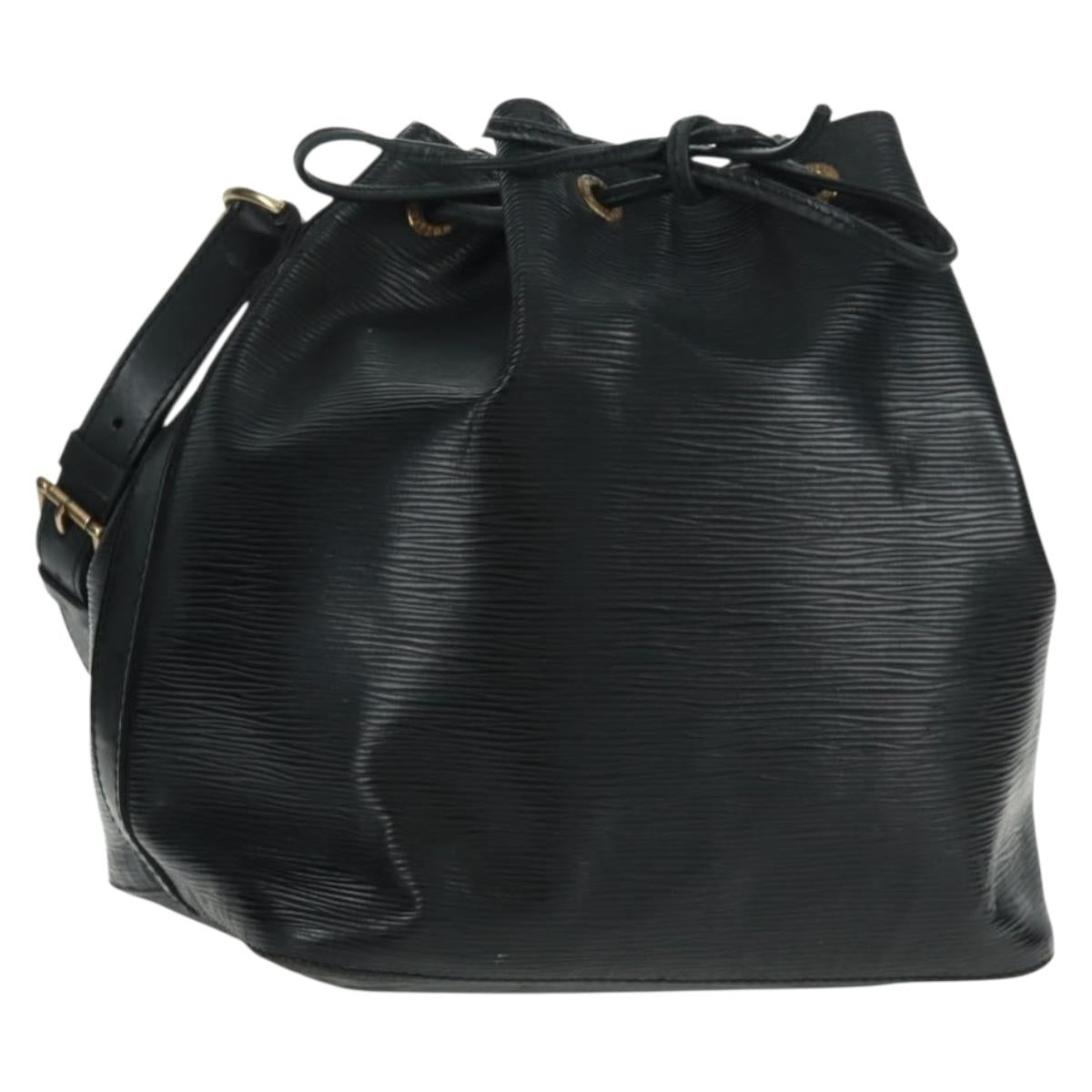 LOUIS VUITTON Epi Petit Noe Shoulder Bag Black M44102 LV Auth 162962
