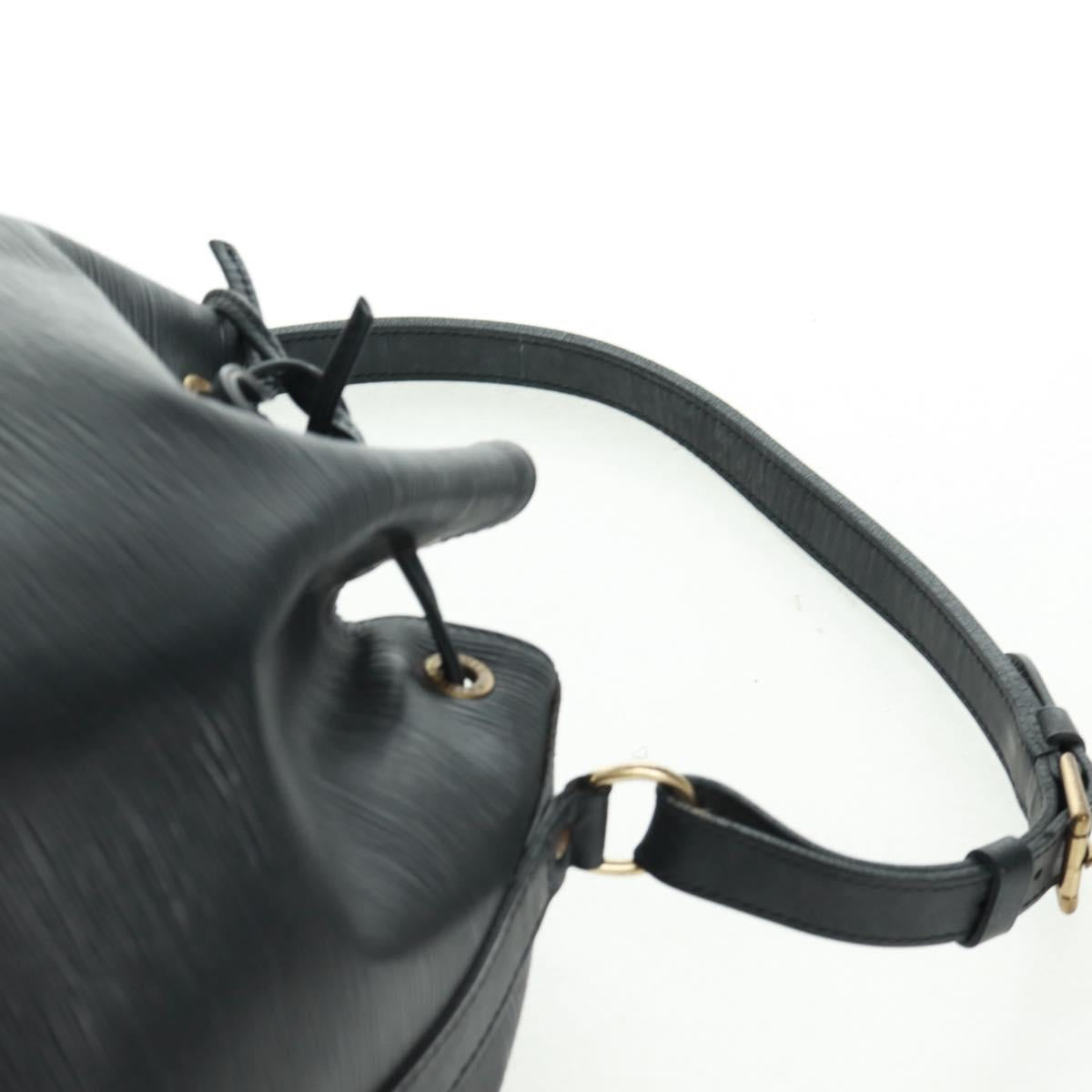 LOUIS VUITTON Epi Petit Noe Shoulder Bag Black M44102 LV Auth 162962