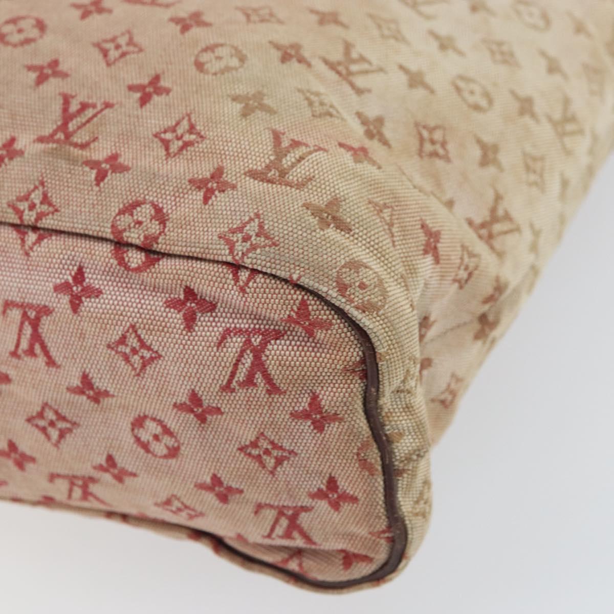 LOUIS VUITTON Monogram Mini Lucille GM Tote Bag Red M92677 LV Auth 162967