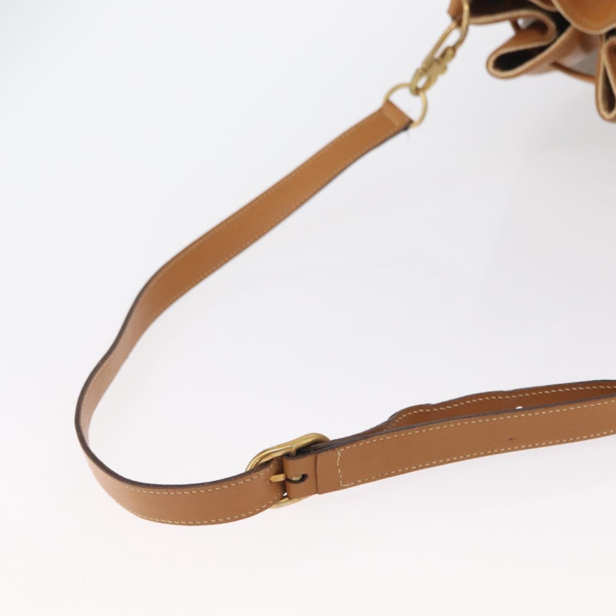 GUCCI Micro GG Supreme Shoulder Bag PVC Beige Gold Auth 162968