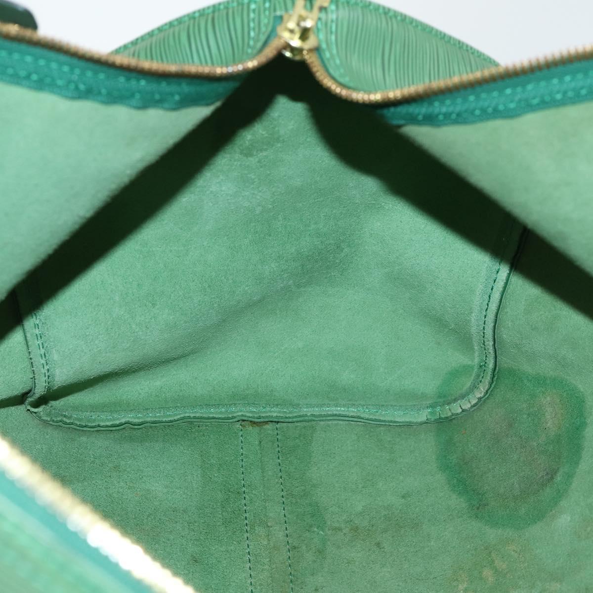 LOUIS VUITTON Epi Keepall 50 Boston Bag Green M42964 LV Auth 162971