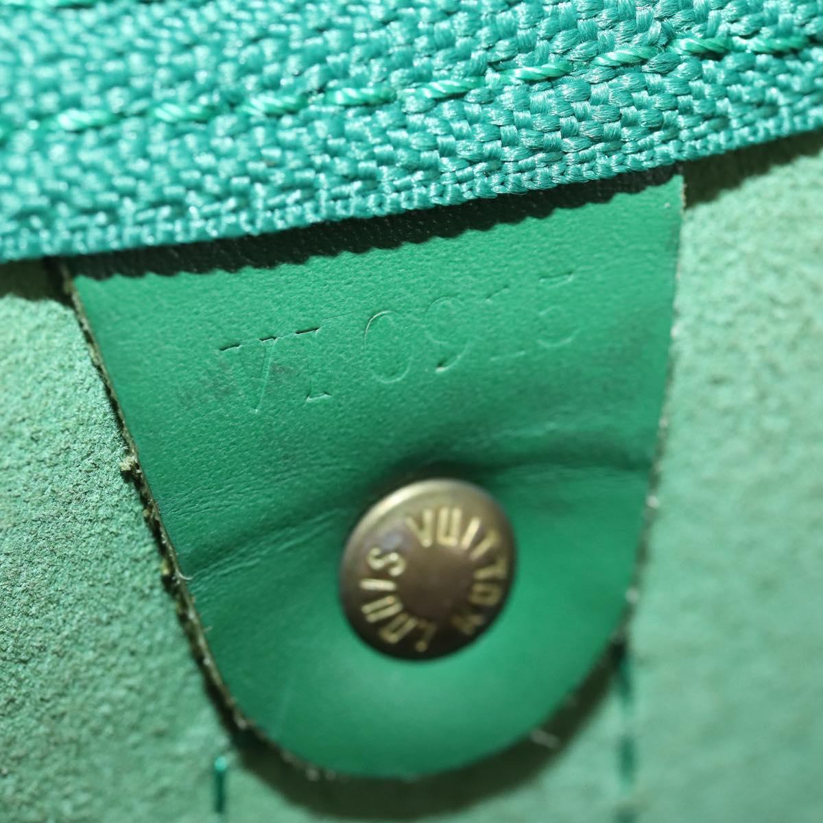 LOUIS VUITTON Epi Keepall 50 Boston Bag Green M42964 LV Auth 162971