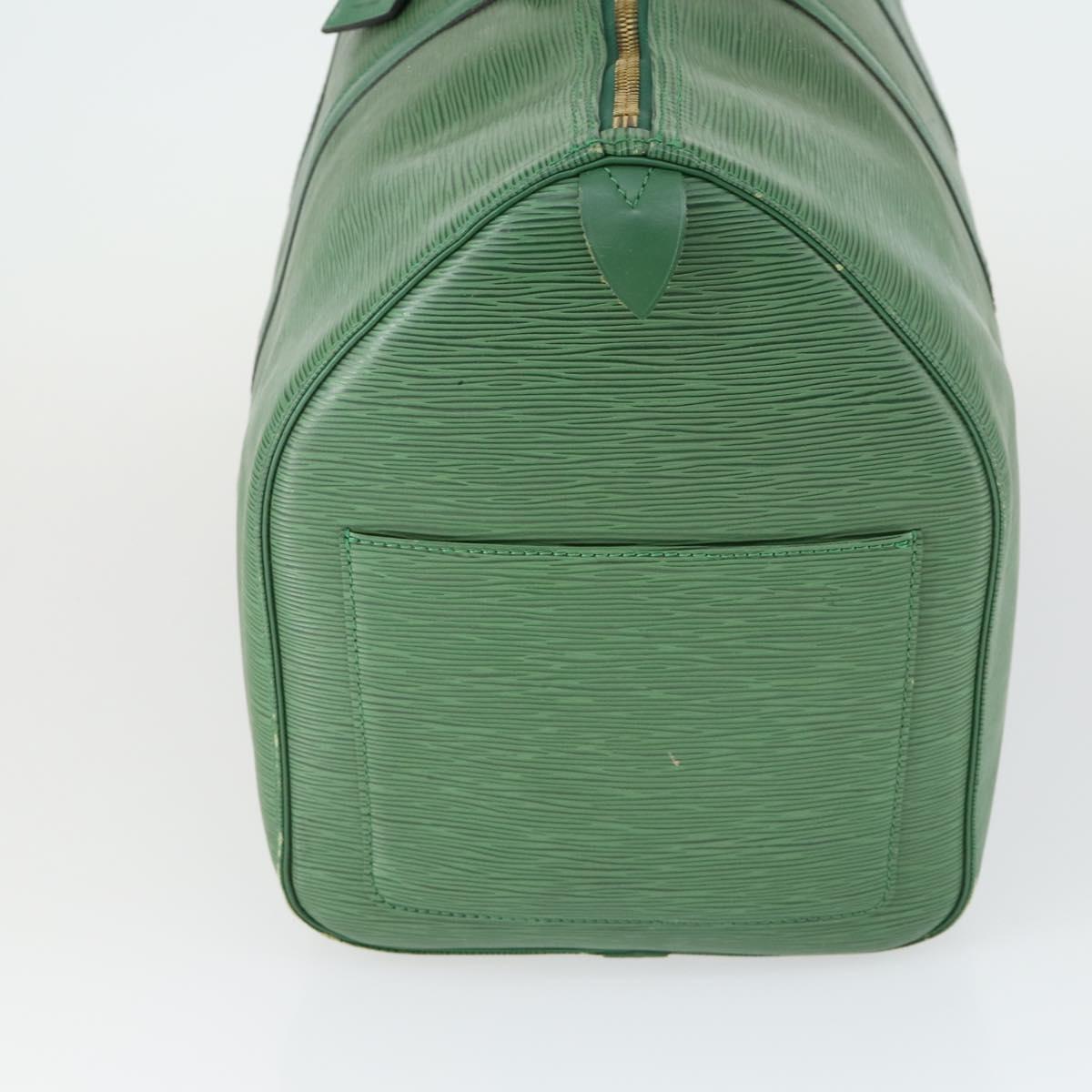 LOUIS VUITTON Epi Keepall 50 Boston Bag Green M42964 LV Auth 162971