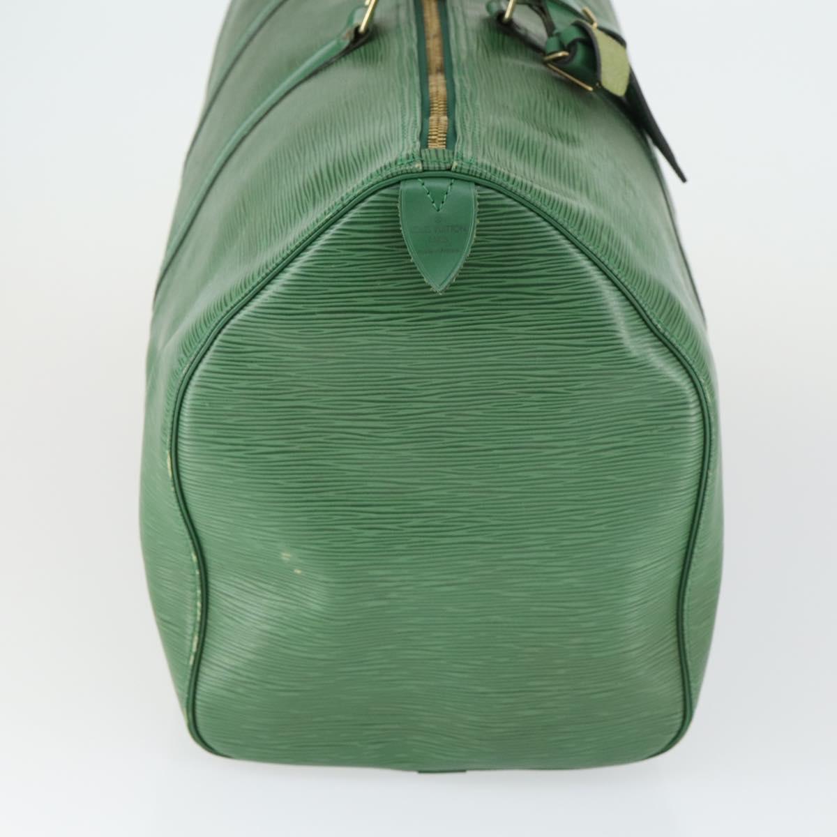 LOUIS VUITTON Epi Keepall 50 Boston Bag Green M42964 LV Auth 162971