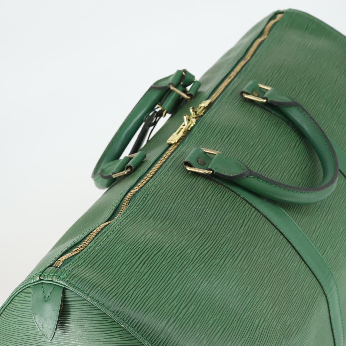 LOUIS VUITTON Epi Keepall 50 Boston Bag Green M42964 LV Auth 162971