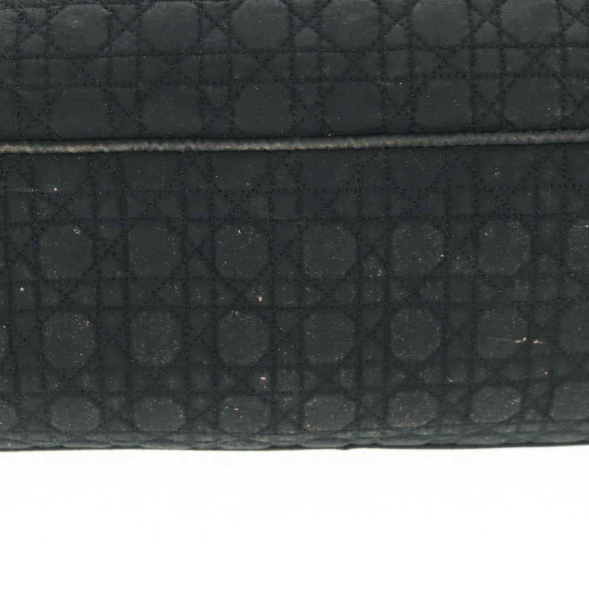 Christian Dior Lady Dior Canage Tote Bag Black Gold Auth 162997