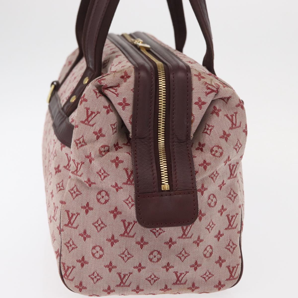 LOUIS VUITTON Monogram Mini Josephine GM Hand Bag Red M92213 LV Auth 162999