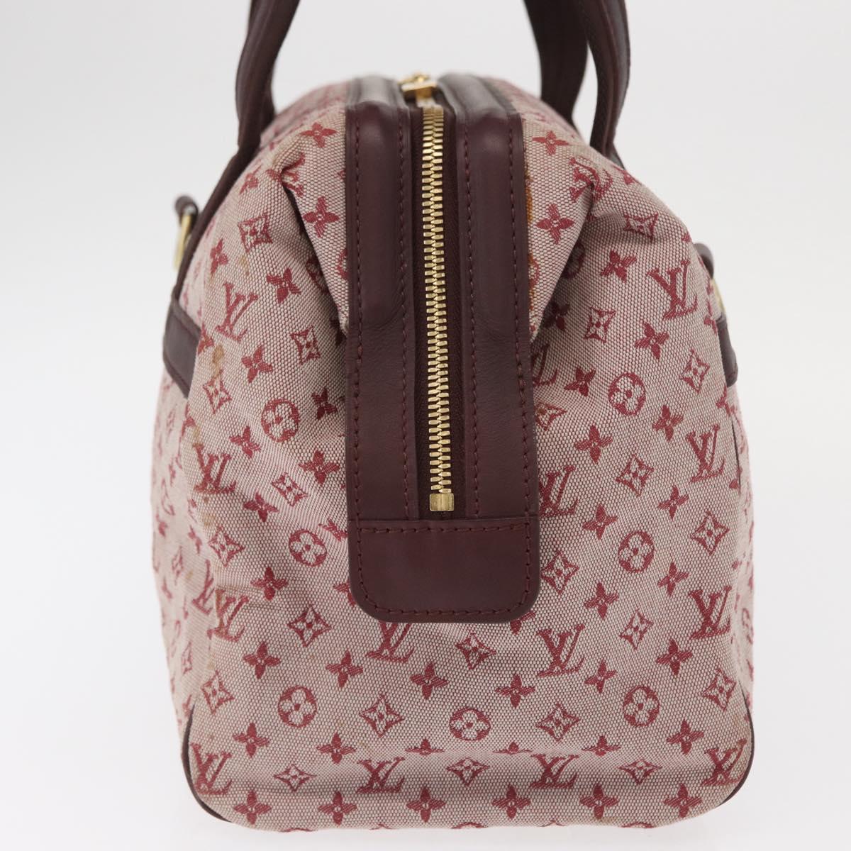 LOUIS VUITTON Monogram Mini Josephine GM Hand Bag Red M92213 LV Auth 162999