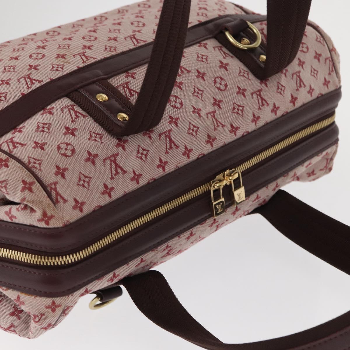 LOUIS VUITTON Monogram Mini Josephine GM Hand Bag Red M92213 LV Auth 162999