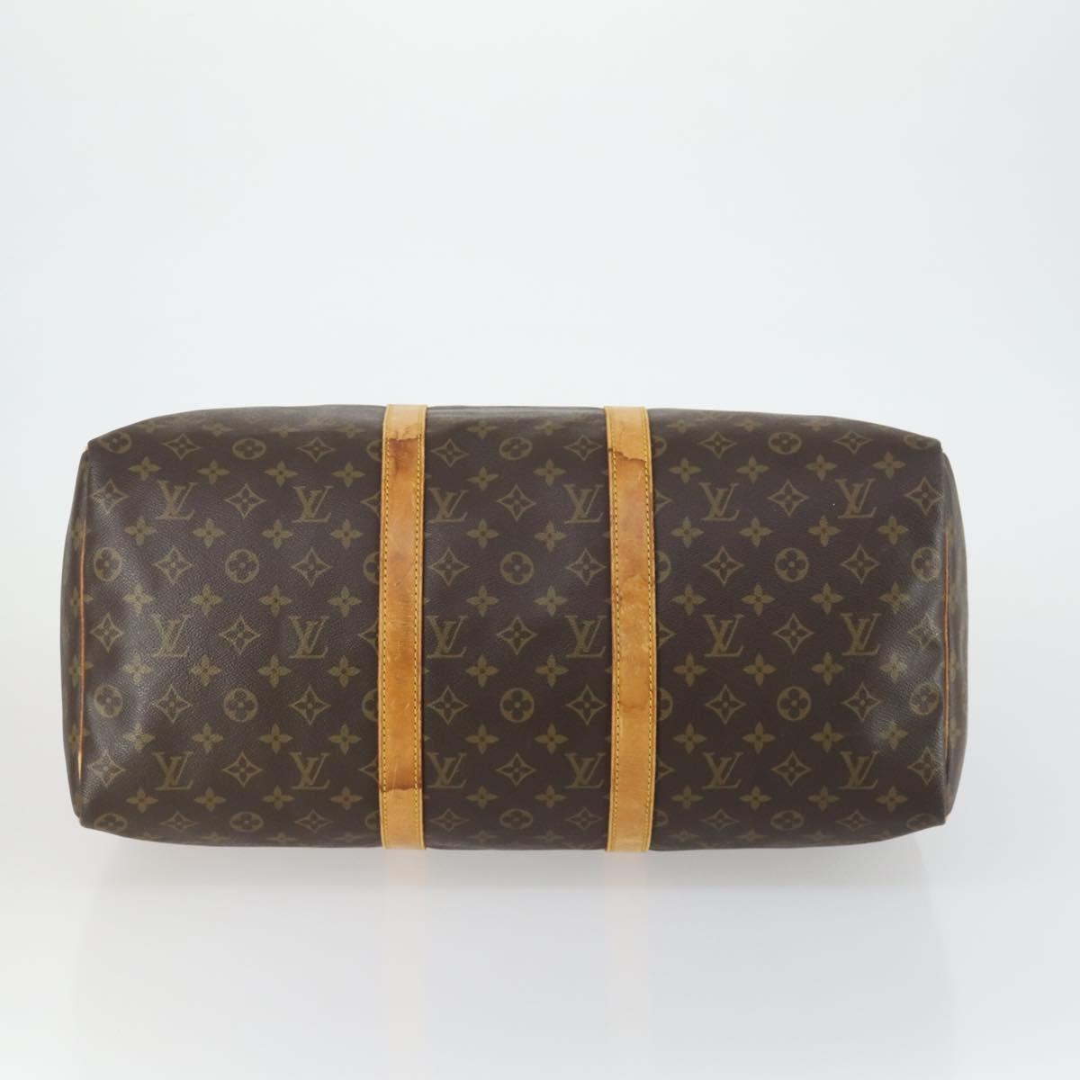 LOUIS VUITTON Monogram Keepall 50 Boston Bag M41426 LV Auth 163001