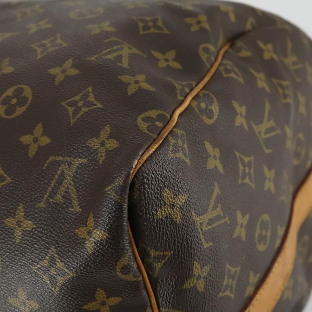 LOUIS VUITTON Monogram Keepall Bandouliere 55 Boston Bag M41414 LV Auth 163004