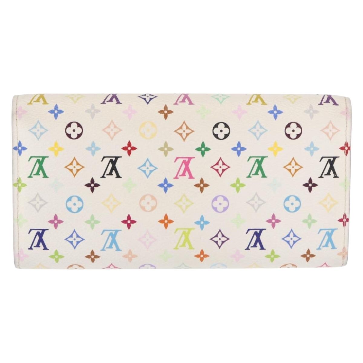 LOUIS VUITTON Monogram Multicolor Portefeuille Sarah Wallet M93745 Auth 163012
