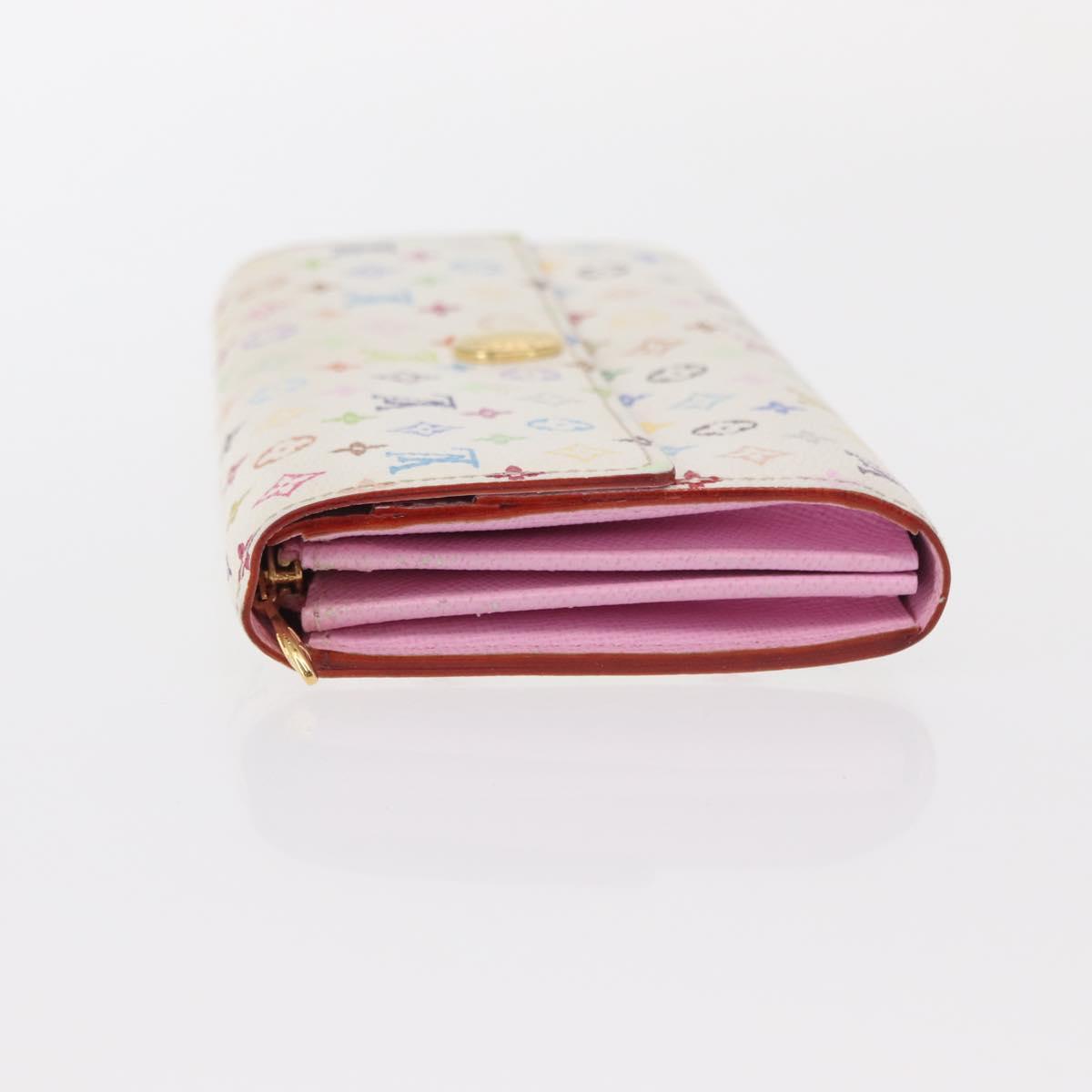 LOUIS VUITTON Monogram Multicolor Portefeuille Sarah Wallet M93745 Auth 163012